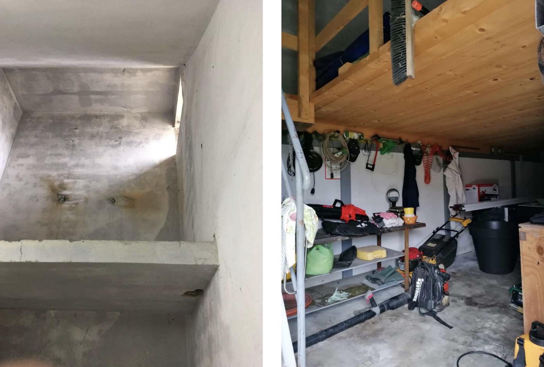 above l and r: the building had been used in recent years as a storage shed. 29