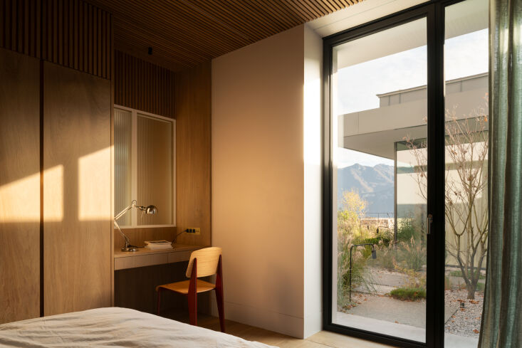 the bedrooms open to two inner courtyards with remarkable views. 24