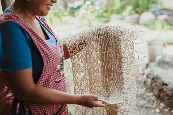 weaving in progress. 24