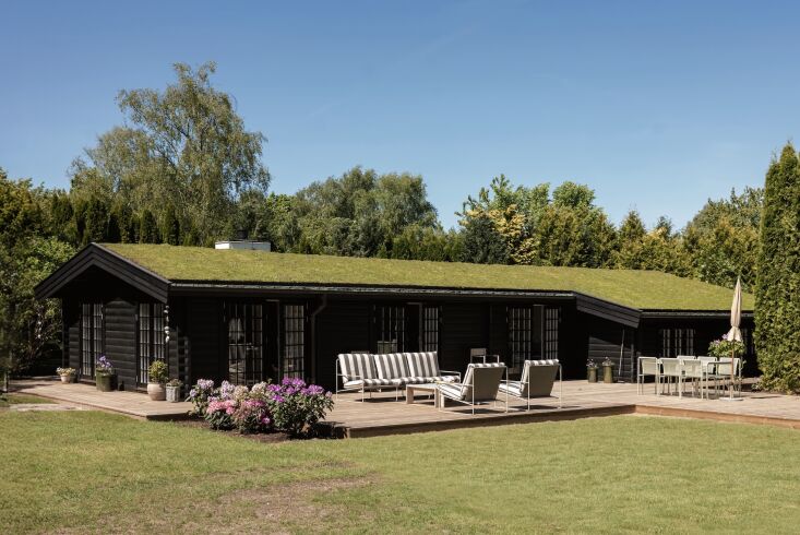 the striped outdoor desert 3 seater and desert \1 seaters are by ferm living, a 32