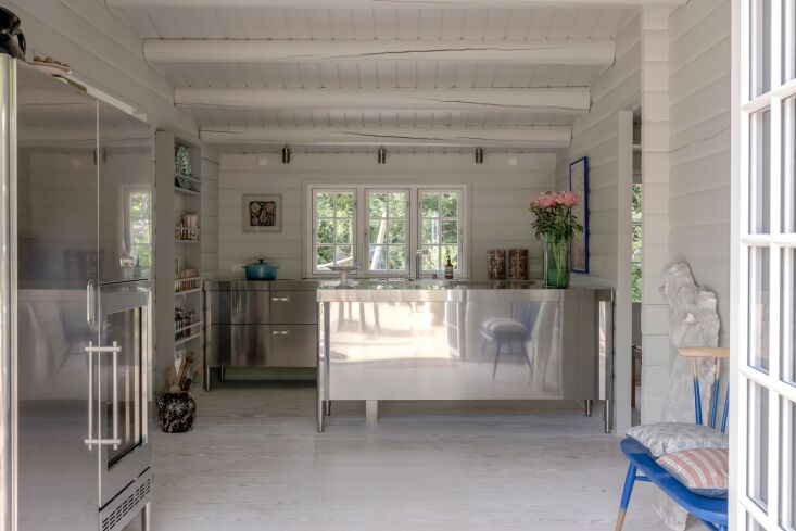 the kitchen components from italian brand alpes inox are freestanding and were  21