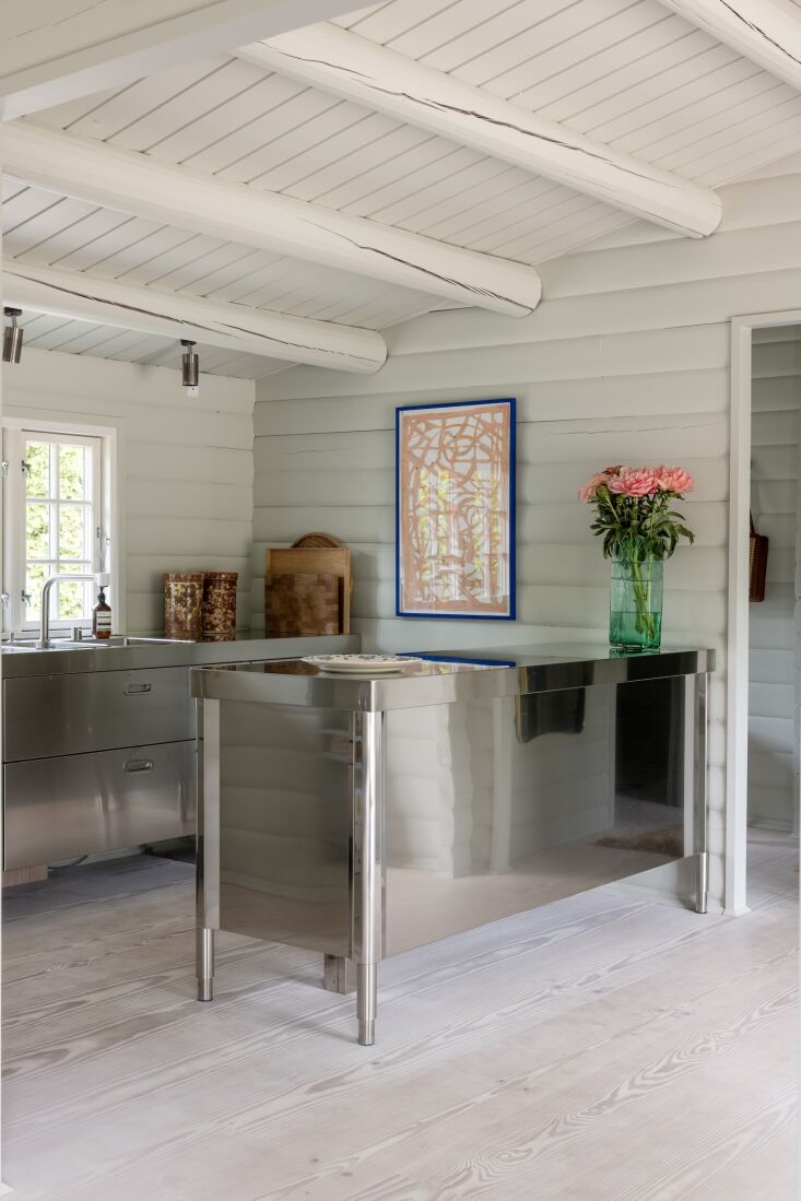 a recent favorite: a shiny alpes inox stainless kitchen in seaside scandi : a \ 19