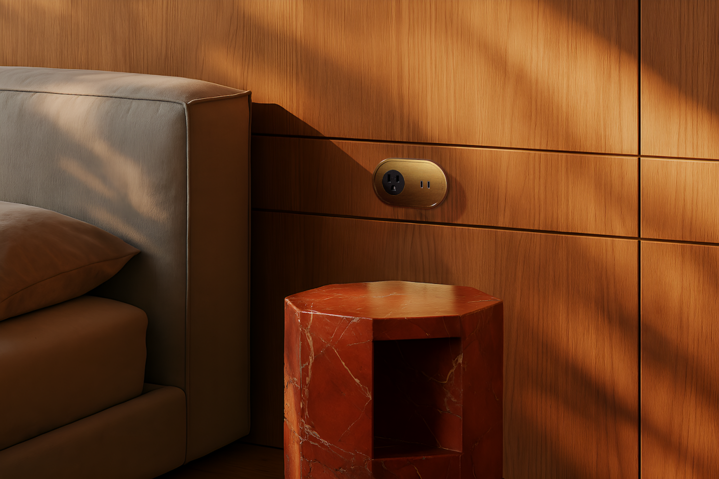 Image showcasing Flush-Mounted Electrical Outlets Made in America
