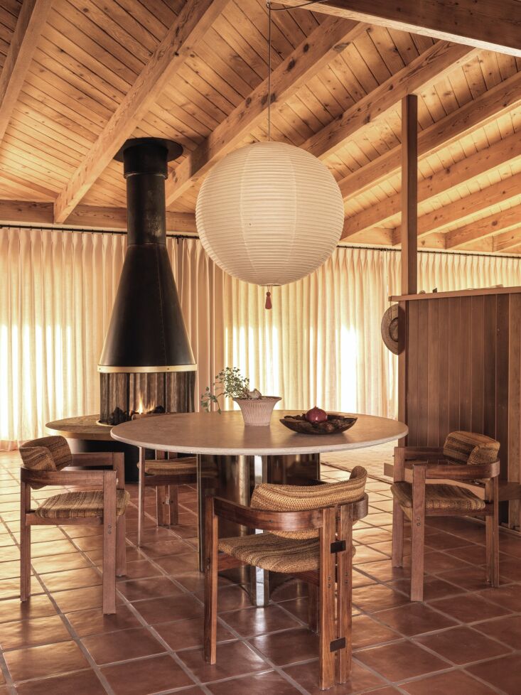 this dining room, and the living area above, are actually in the wren house, a 18