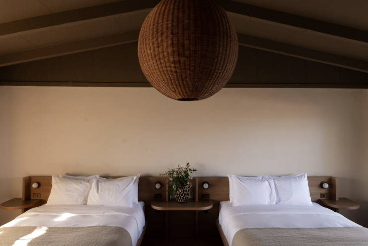 a queen double room has built in bedside tables; it\2\17;s pet friendly, 27