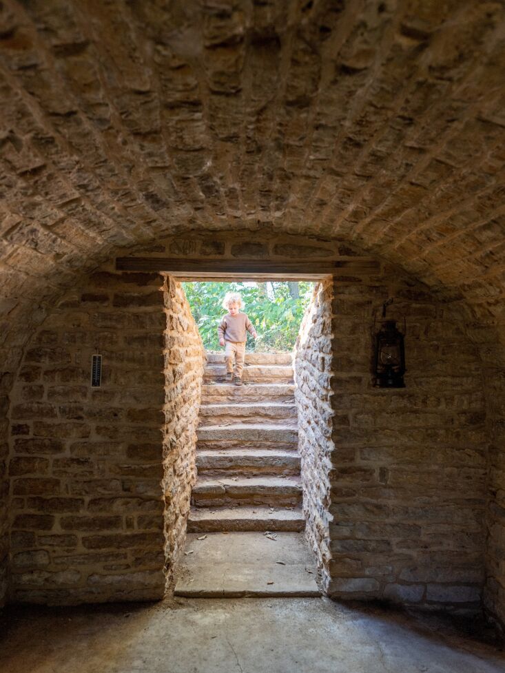 the previous owners had restored the \1860 standalone dry stack limestone cella 28