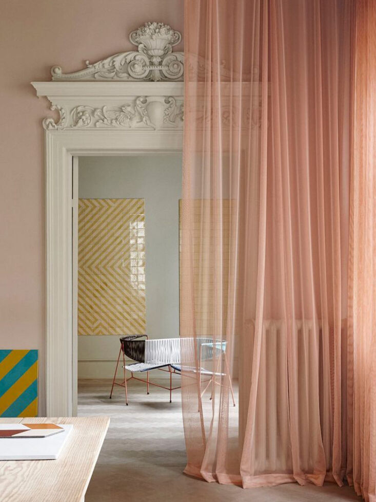 another lightweight option from arne aksel is the zulu kvadrat curtain, of mesh 23