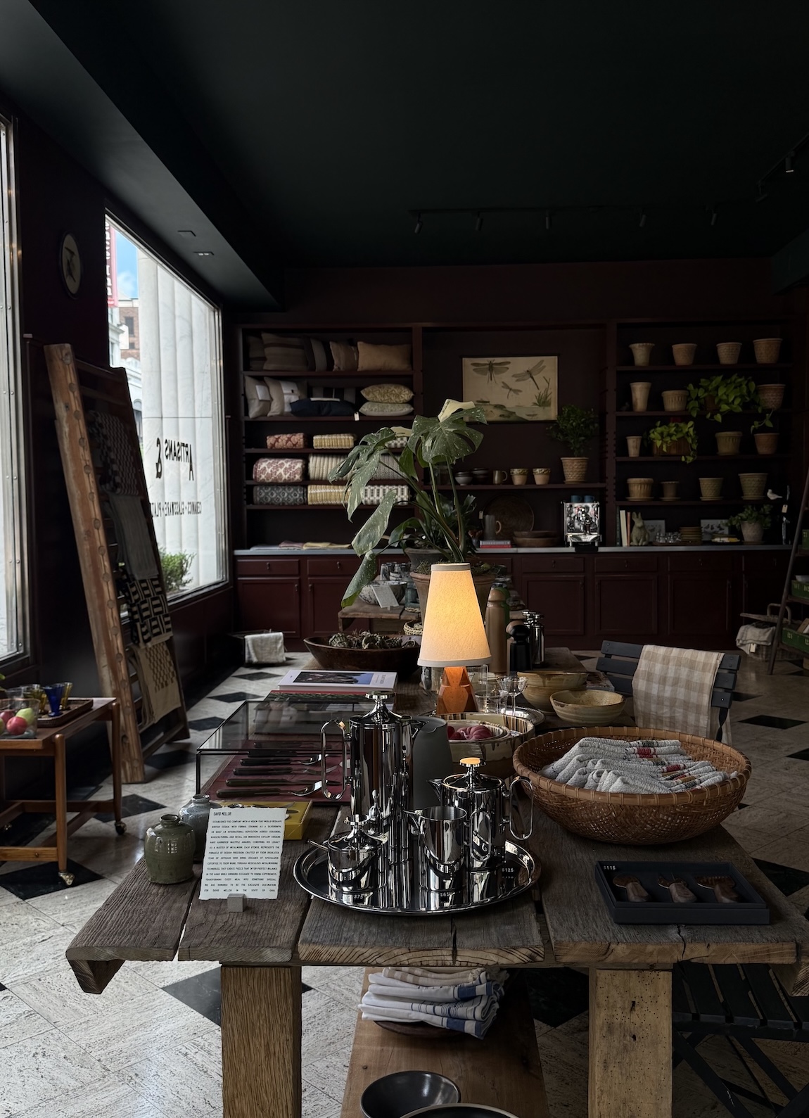 brooks modeled the back wall cabinet after a piece in an english stately home� 22