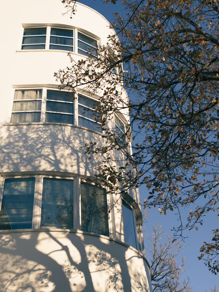 a view of the latitude 43 exterior. 32