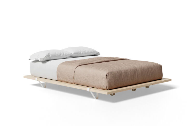 a similar low slung bed: a full/queen floyd bed sans headboard starts at \$95 20