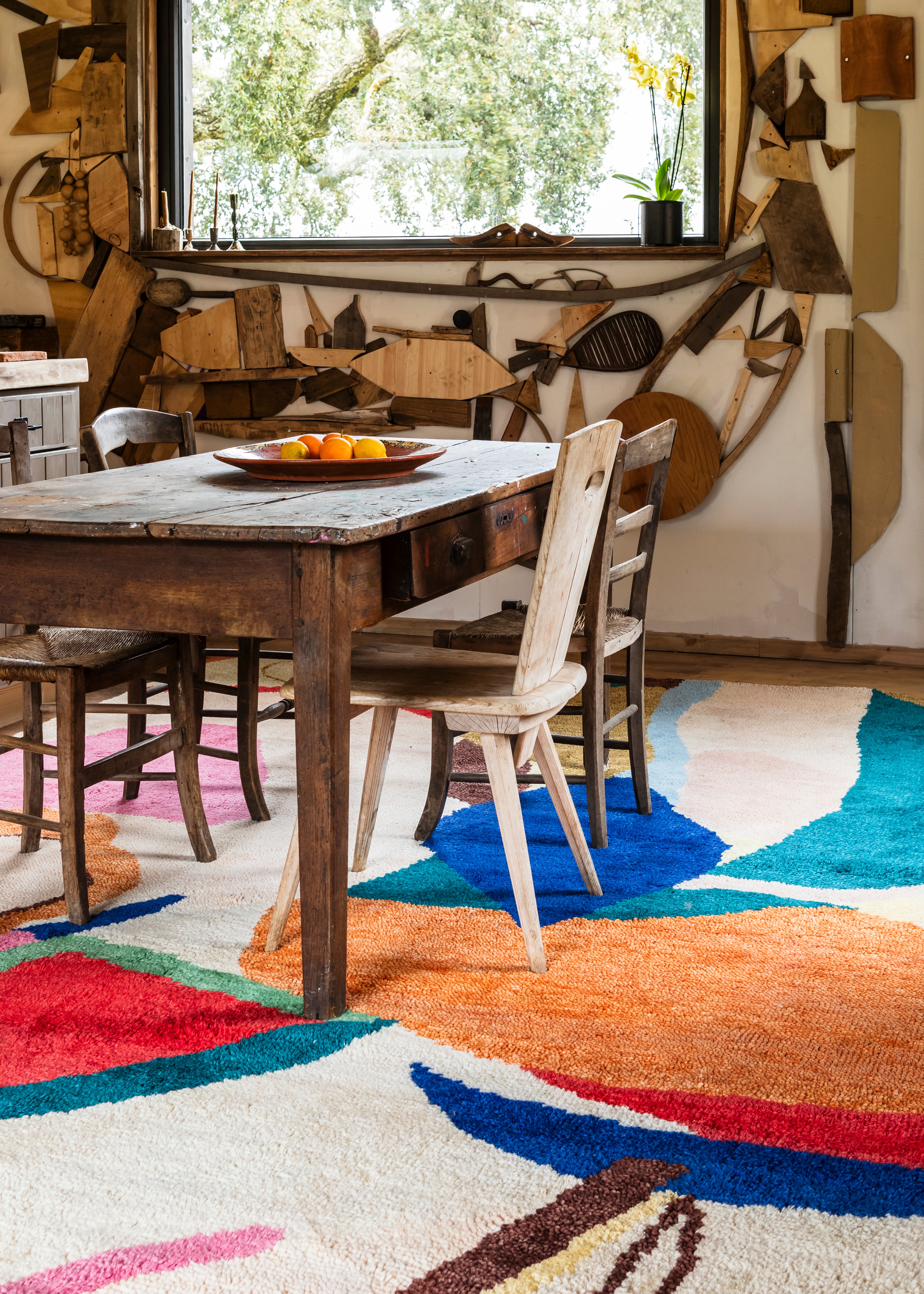 &#8\2\20;each rug in the heather chontos collection takes five to ten days  21
