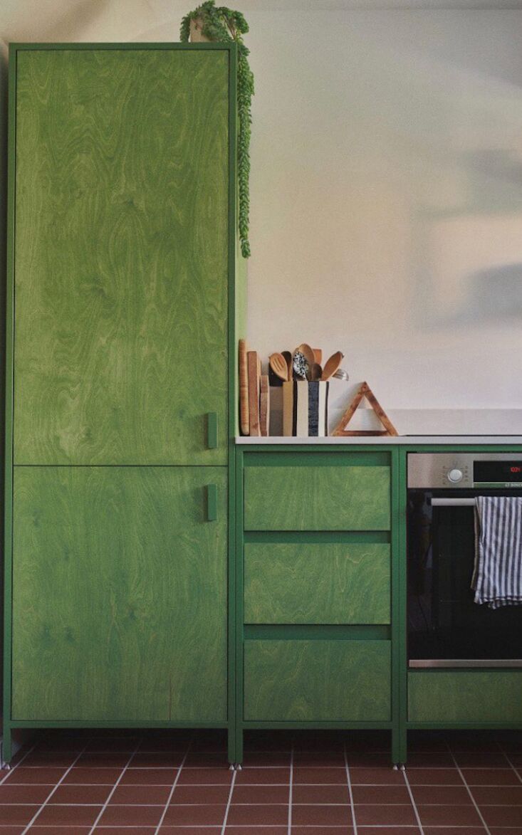 in a bristol kitchen from jetsam made, birch plywood cabinet fronts were staine 25