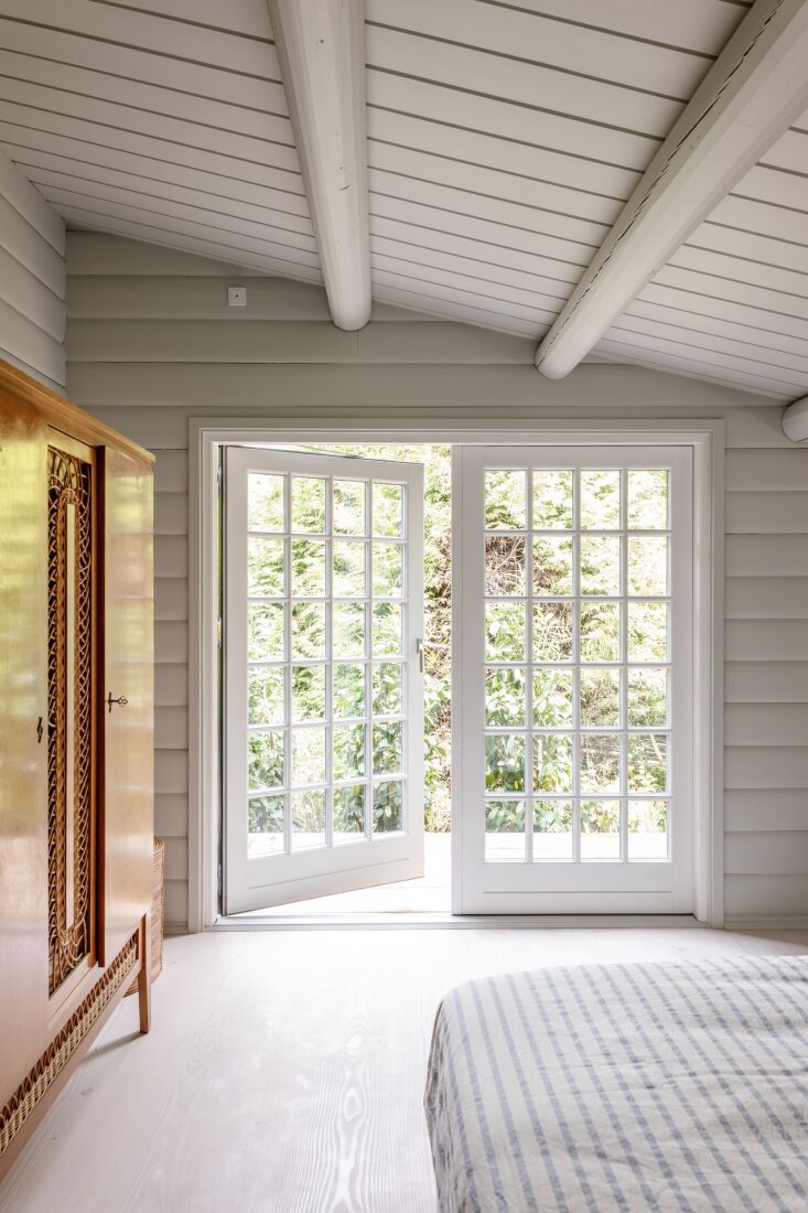 newly added xl french doors connect indoors and out. 31