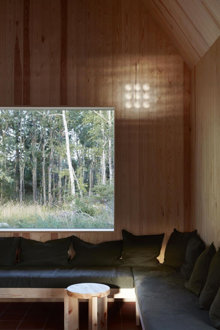 perforated window units were custom made by steninge snickeri and designed to b 21