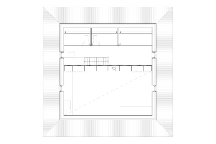 and a view of the loft space above. 33