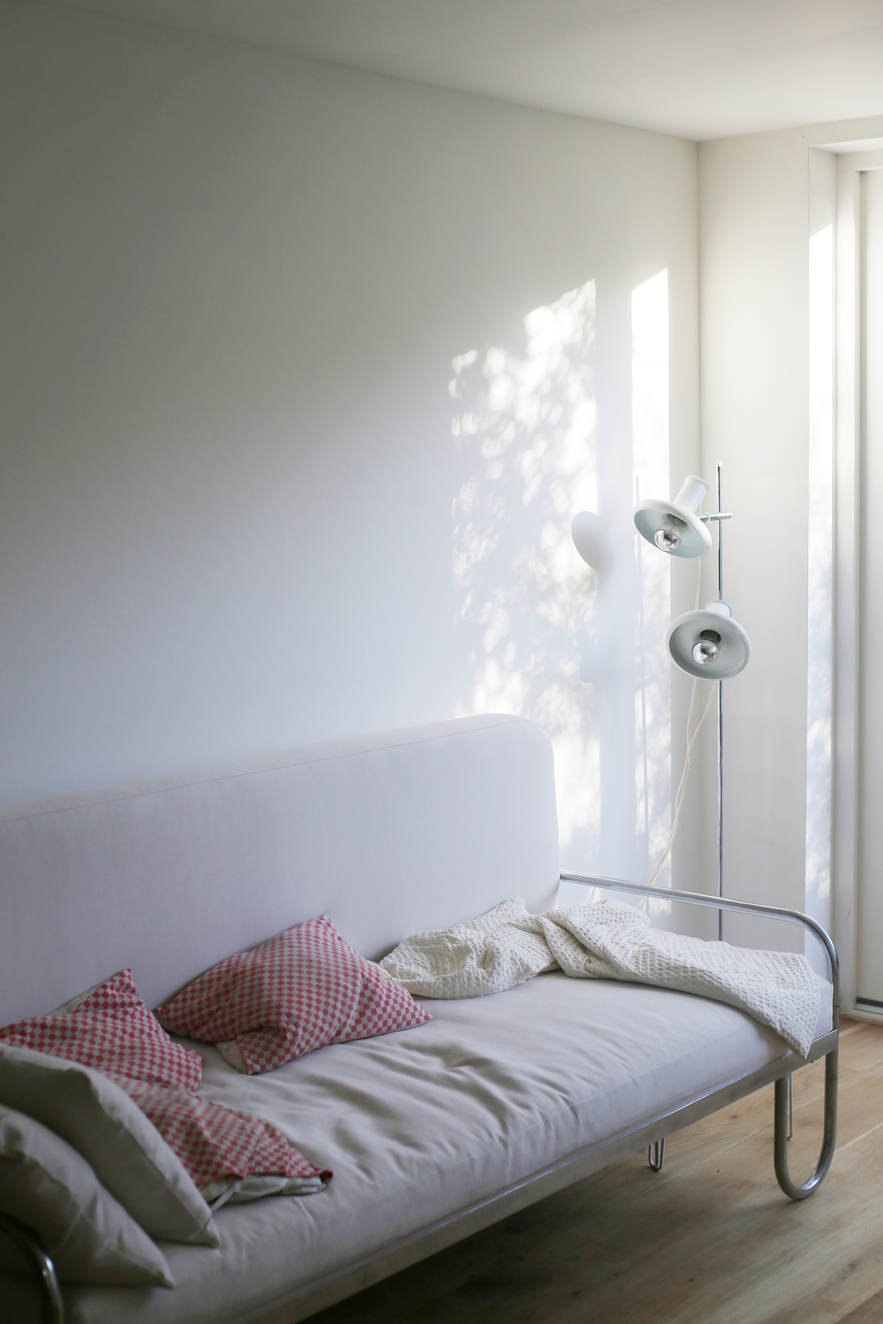 the chrome sofa is a \1930s czech design from design robot in prague that sandy 24