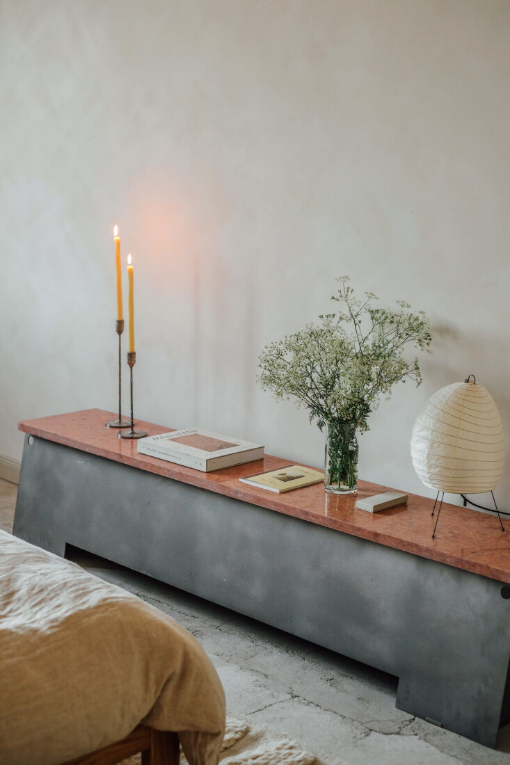 on a side table: a small noguchi light (see: \14 times noguchi lamps stole the  27