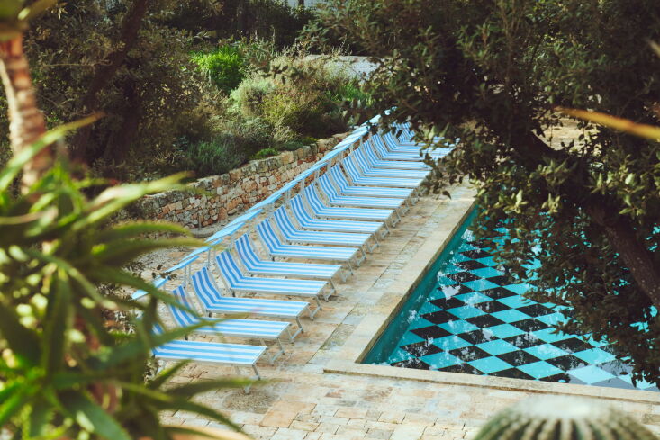 the new pool. the werners and hays like to gather together at the villa with th 30