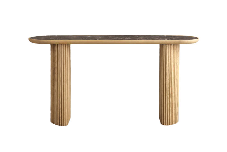 echoing the side tables is the arhaus astor console table on the opposite side  27