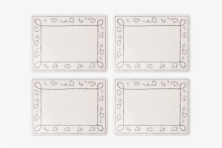 visitors to porta in brooklyn will recognize the line drawings on these melamin 18