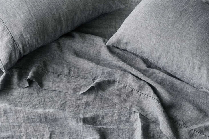 we also like the stonewashed linen sheet set from the citizenry for the range o 27