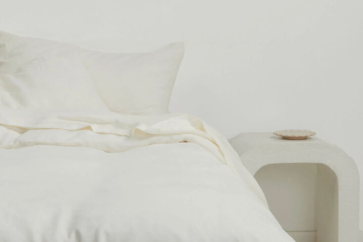 from alexa: i picked up the linen sheet set in ivory from cultiver at abc carpe 25
