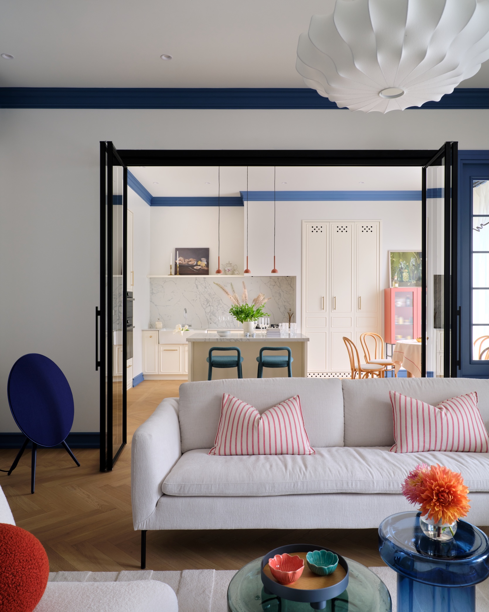 located in a new building, the apartment was raw space with no walls when fariz 17