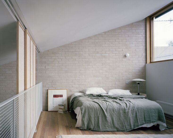 the lofted bedroom. 29