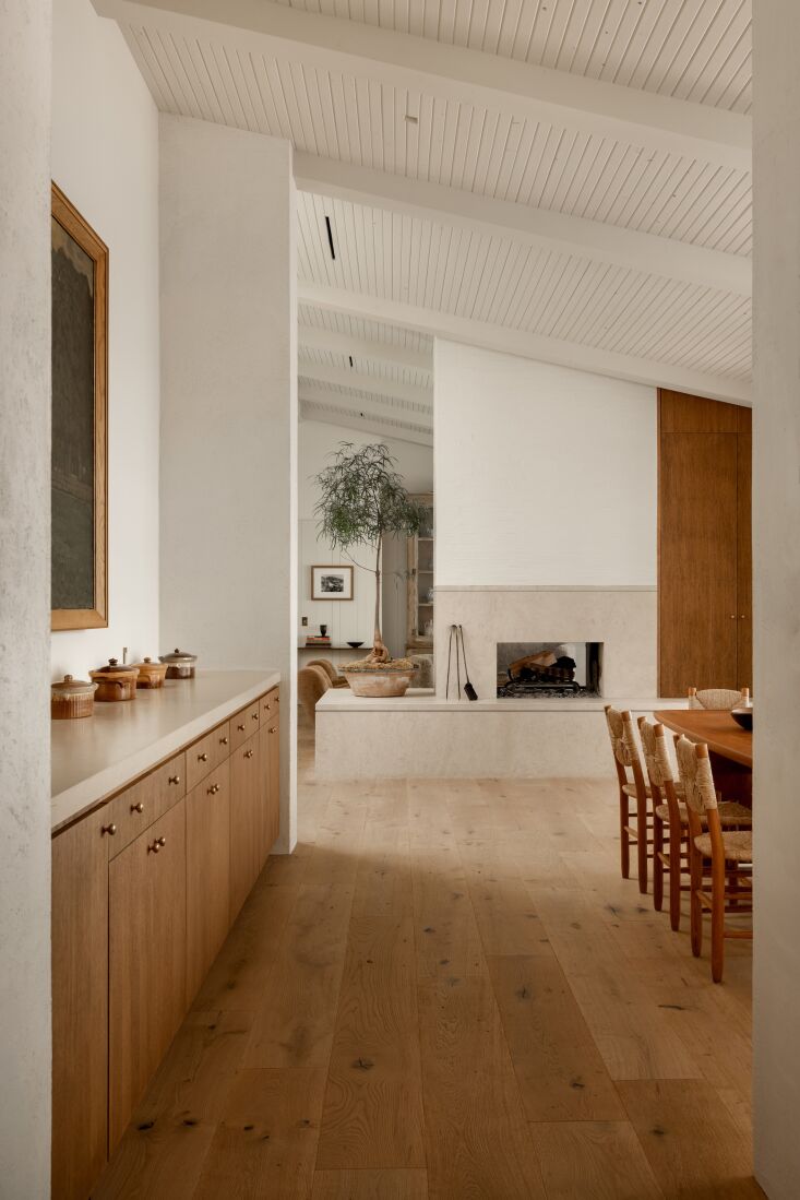 the dining area is just off the kitchen. the original floor plan had the kitche 19