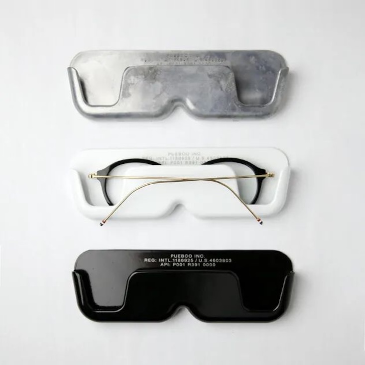aluminum die casting glasses holders, \$\24, are for hanging in a convenient sp 18