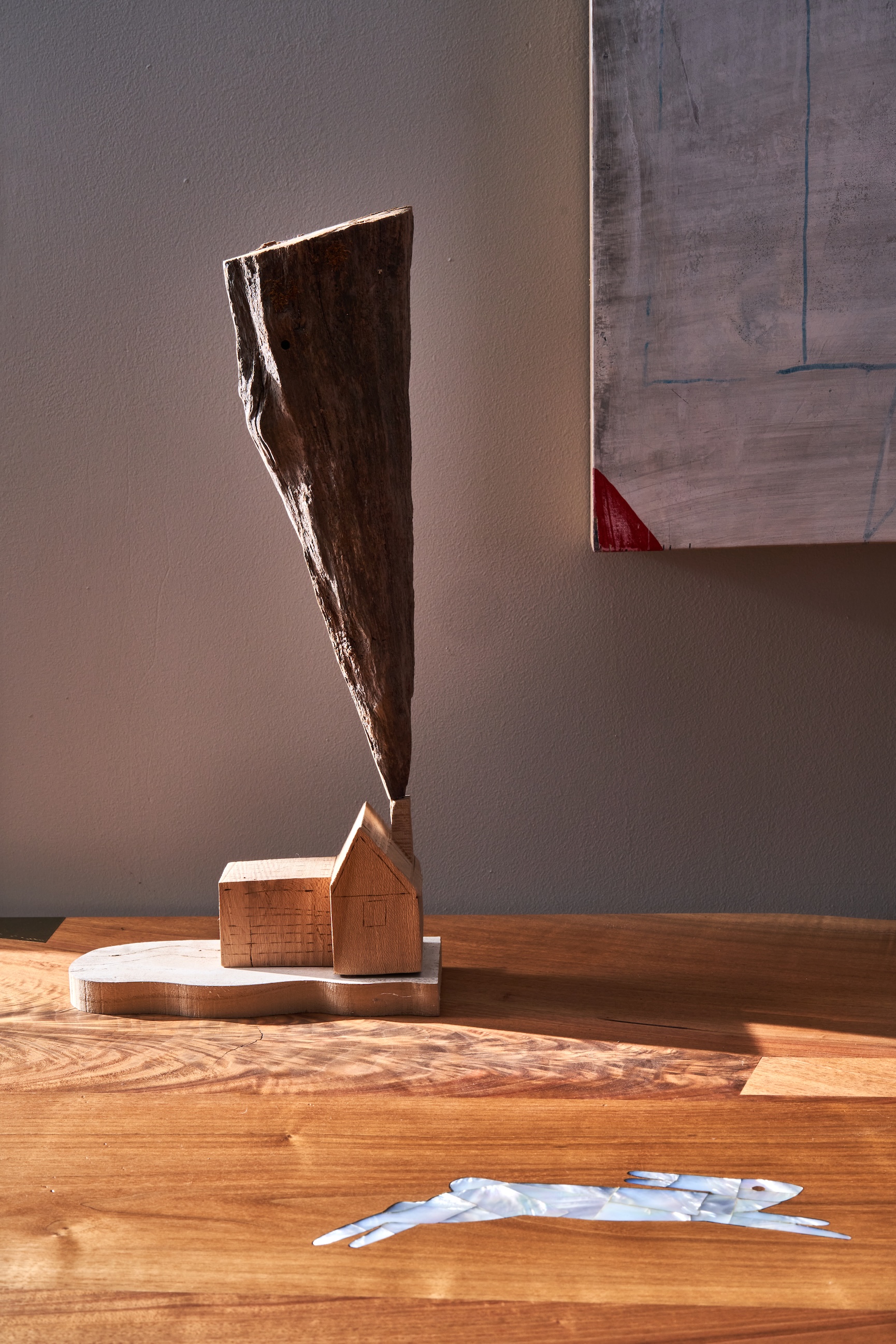 furniture inlay is a new sawkille specialty: the desk leaping bunny is mother o 27