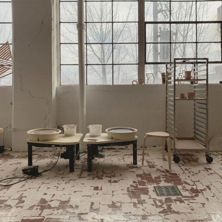 a view of the pottery studio, part of tooth and nail. 28