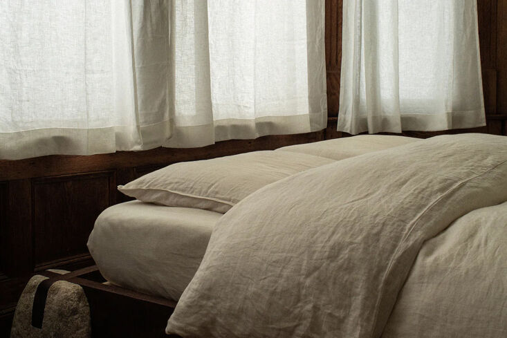 margot also likes the linen sheets (and duvets) from two dawson, a small team h 23