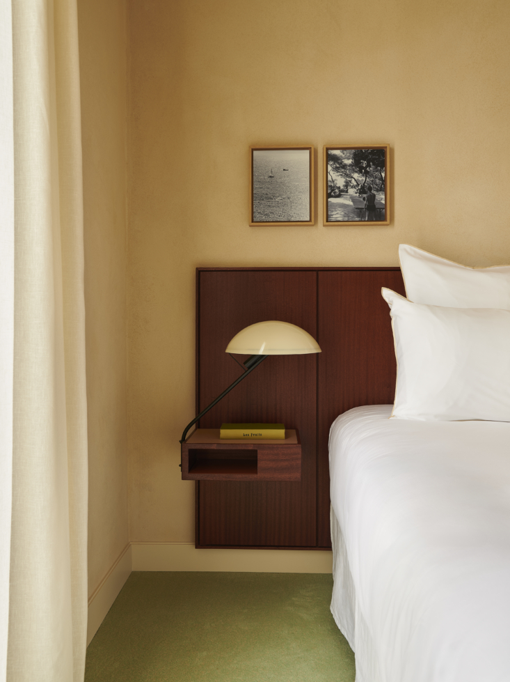 at le provençal, designer rodolphe parente opted for sage green and mid centur 29