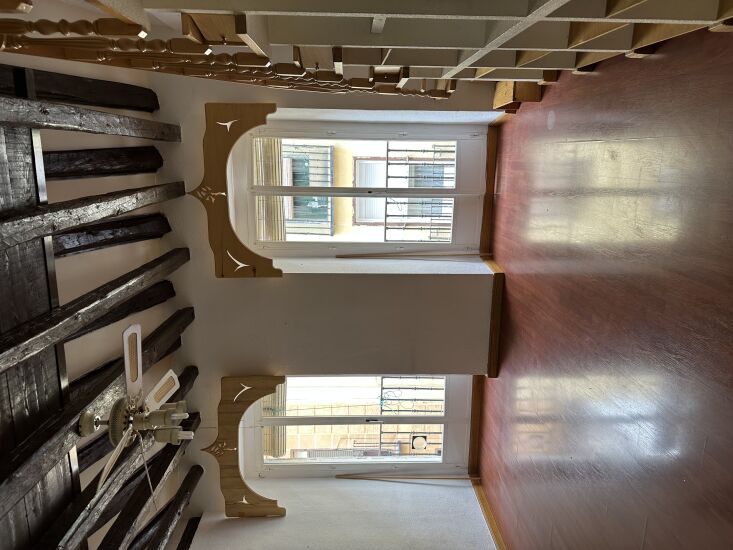 before, the beams were nearly black and the floors were red. &#8\2\20;the e 27