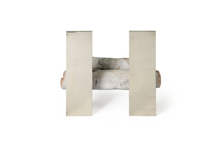 john lyle robert andirons polished bronze 256