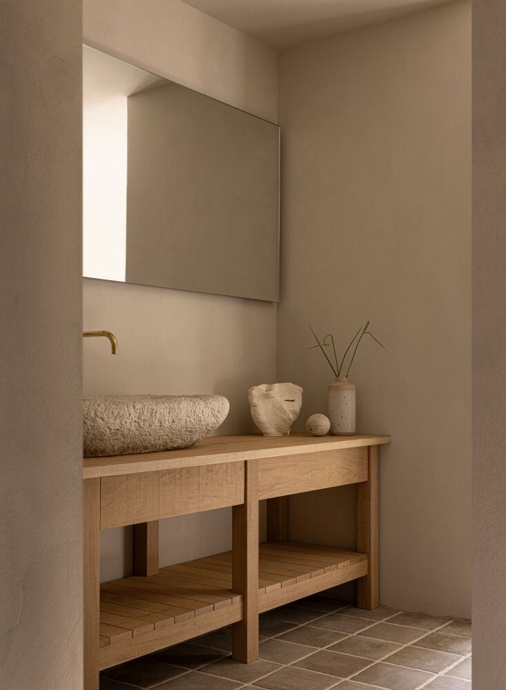 old french stone troughs were repurposed as washbasins. 31