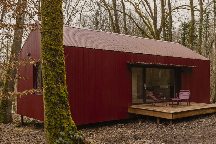 one of \20 wild houses built as low impact timber structures which sit on metal 23