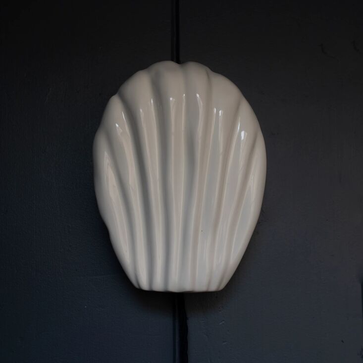 the berdoulat x feldspar madeleine wall sconce is \2\20;slip cast in fin 17
