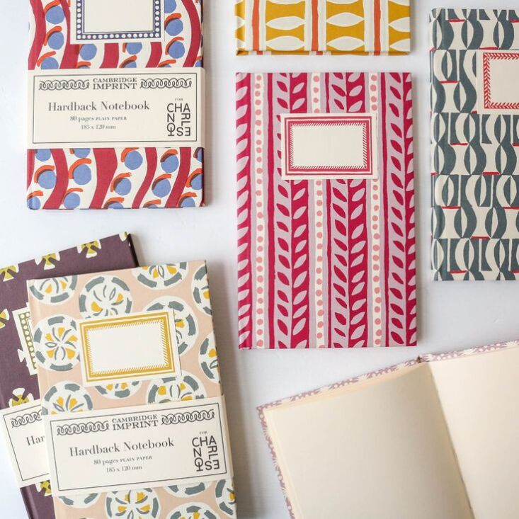 and cambridge imprint hardback notebooks in 35 similar patterns are \$\24 from  25