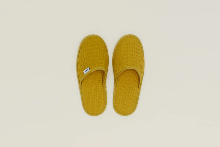 for the frequent flier, a pair of comfy slippers with a flat pack profile. the  17