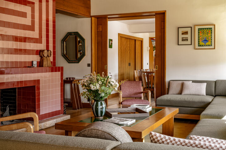 inside, the original honey toned oak millwork is complemented by finishes and u 19