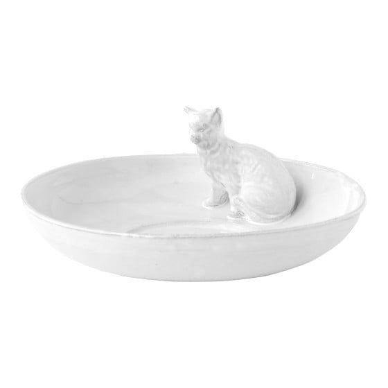 astier de villatte\2\17;s chat bowl, \$\193, is intended \2\20;to 22
