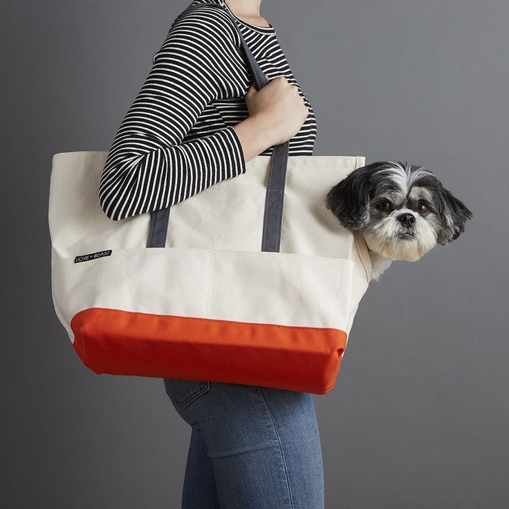 love thy beast\2\17;s cotton duck canvas pet tote, \$\160 medium, \$\180 23