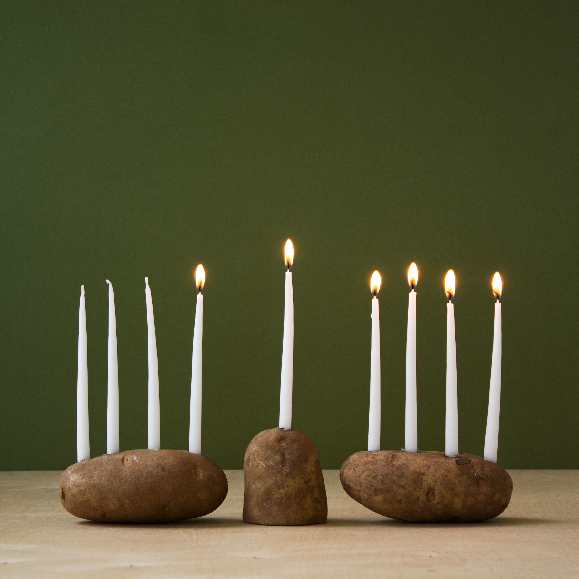 david\2\17;s first and one of his simplest menorahs requires nothing mor 17