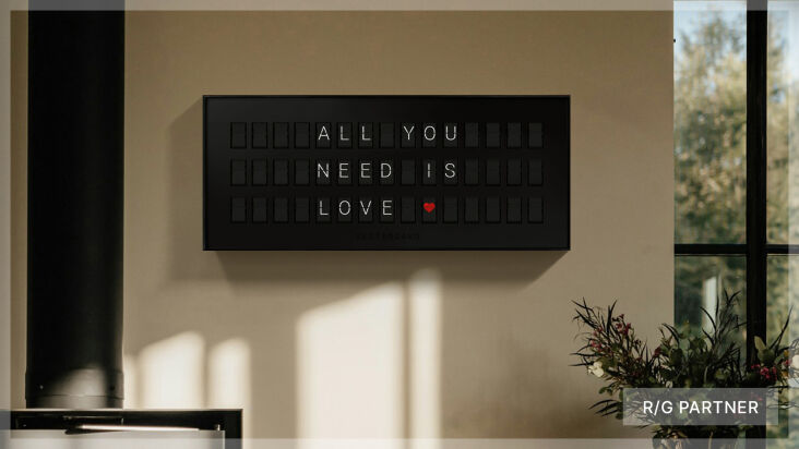 for the appreciator of the analog, there’s vestaboard note, a petite take on 20