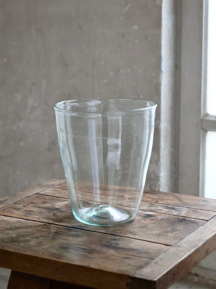 the subtly flared, oversized glass vase xxl (\$56) is shaped by hand (and would 20