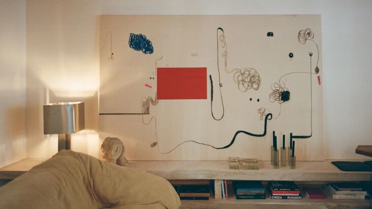 a large scale painting by artist christian rosa. 19