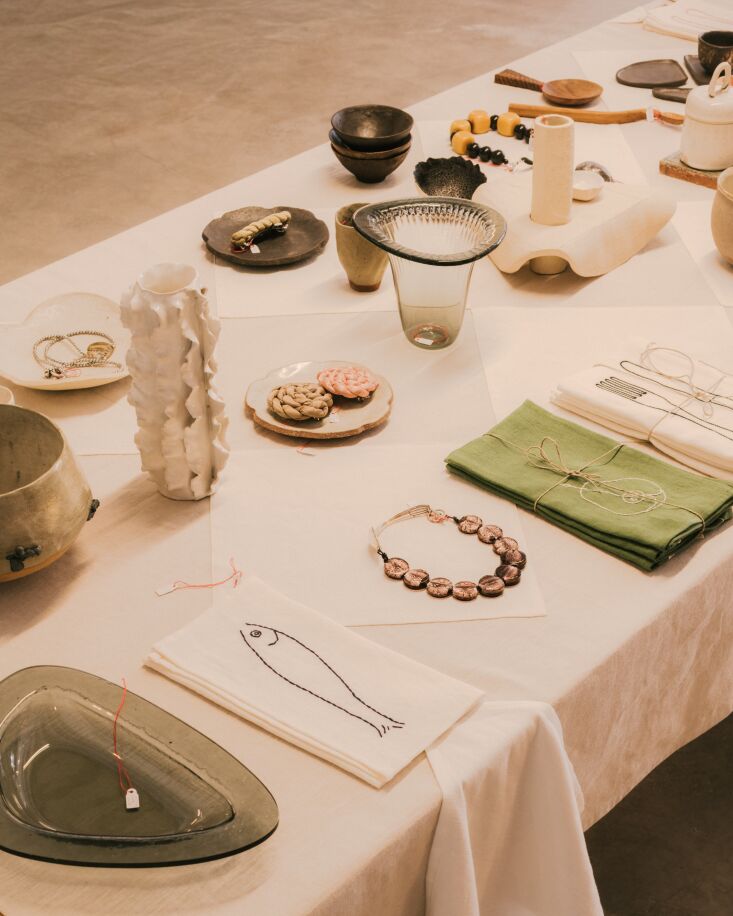vases and tableware are presented in collaboration with friends and colleagues  26