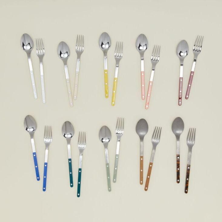 a small sampling of sabre paris bistrot flatware in both brilliant and vintage  19